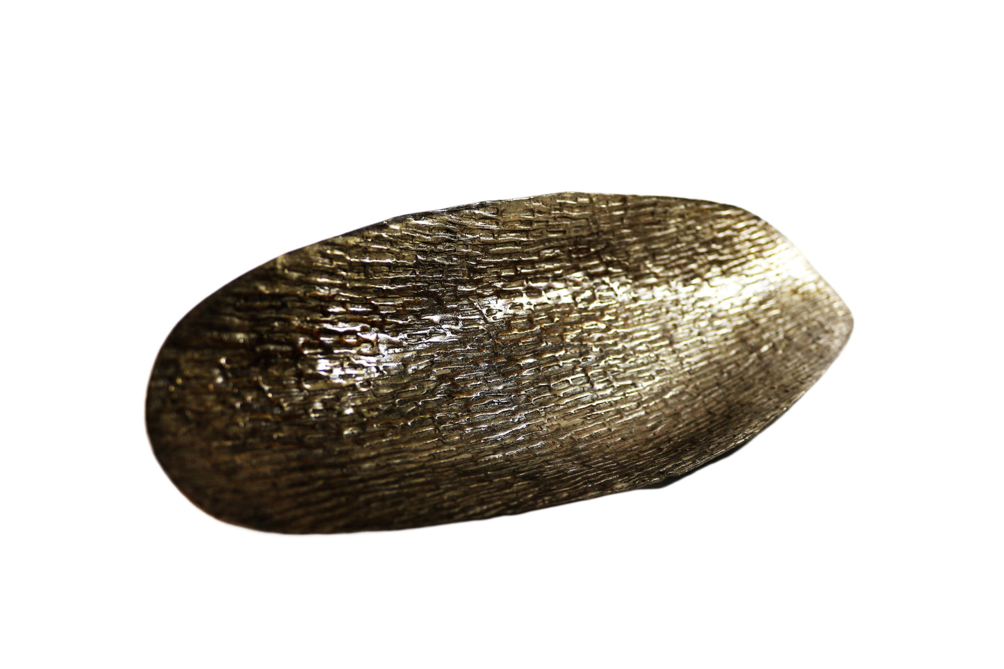 Gold Tray Aluminium Metal Oval Shape