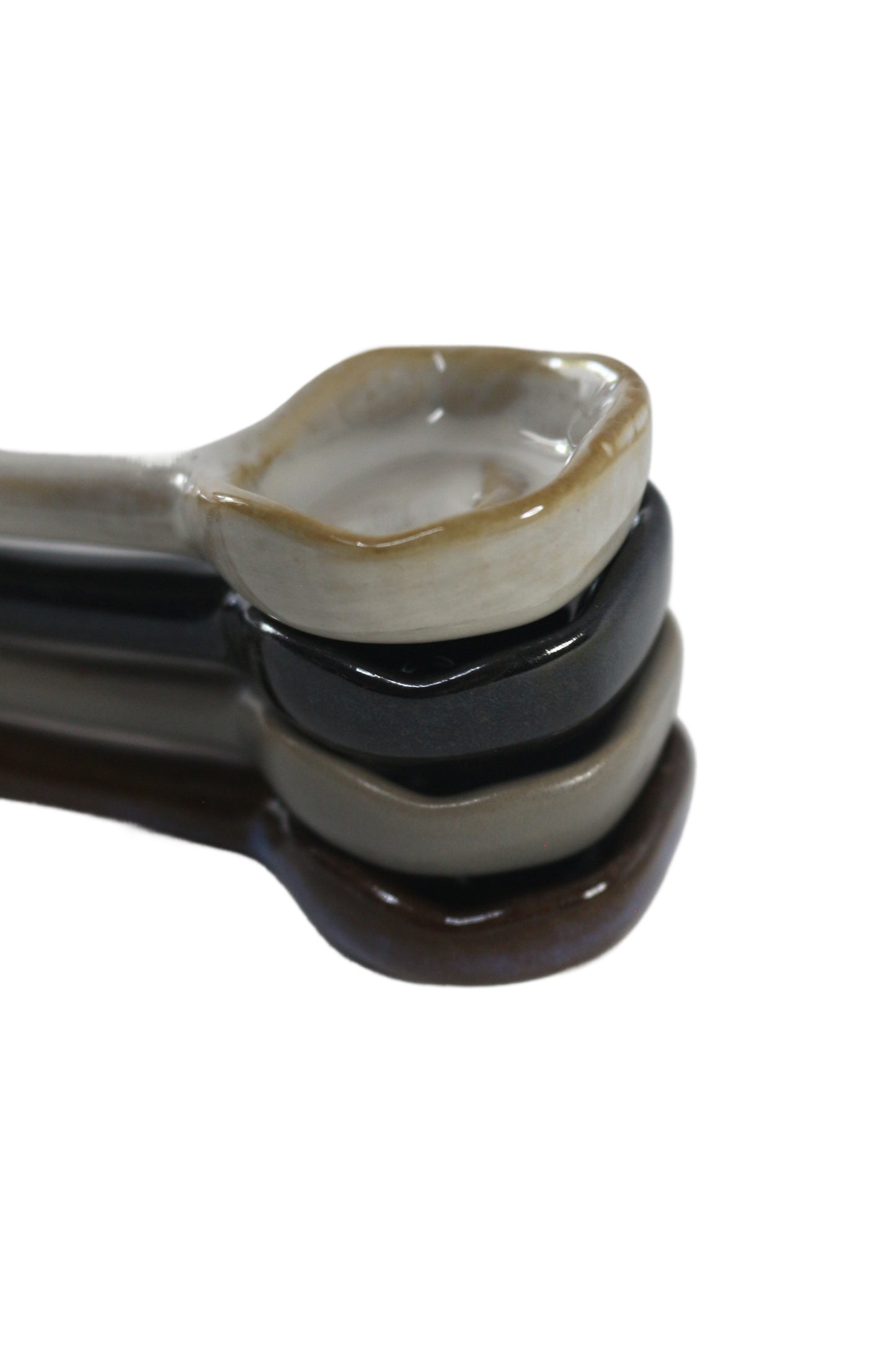 Spoon handmade and hand glazed Black