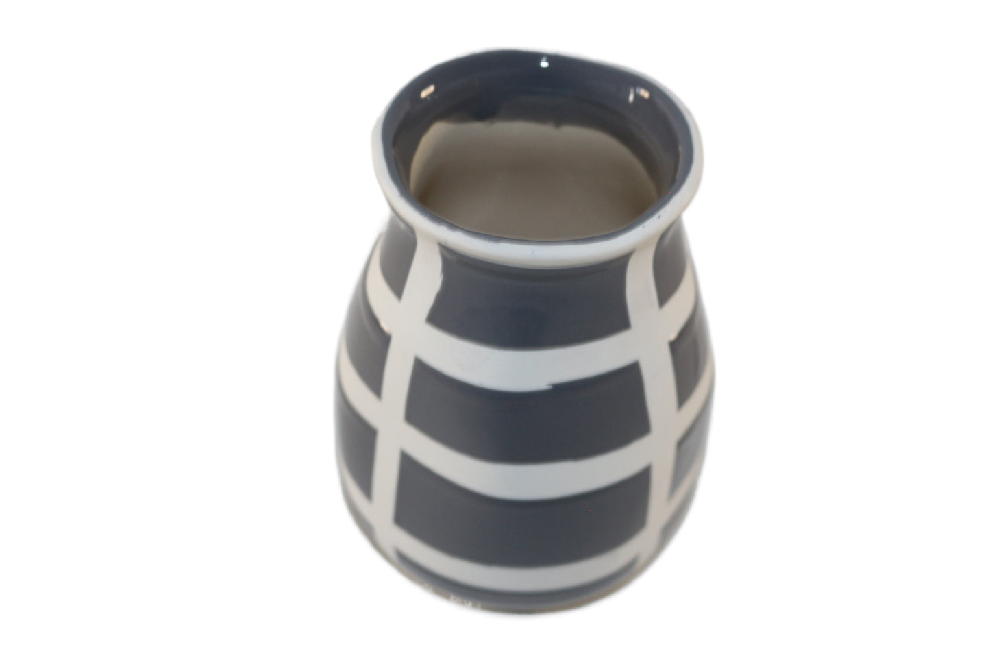 Ceramic Vase Grey and White