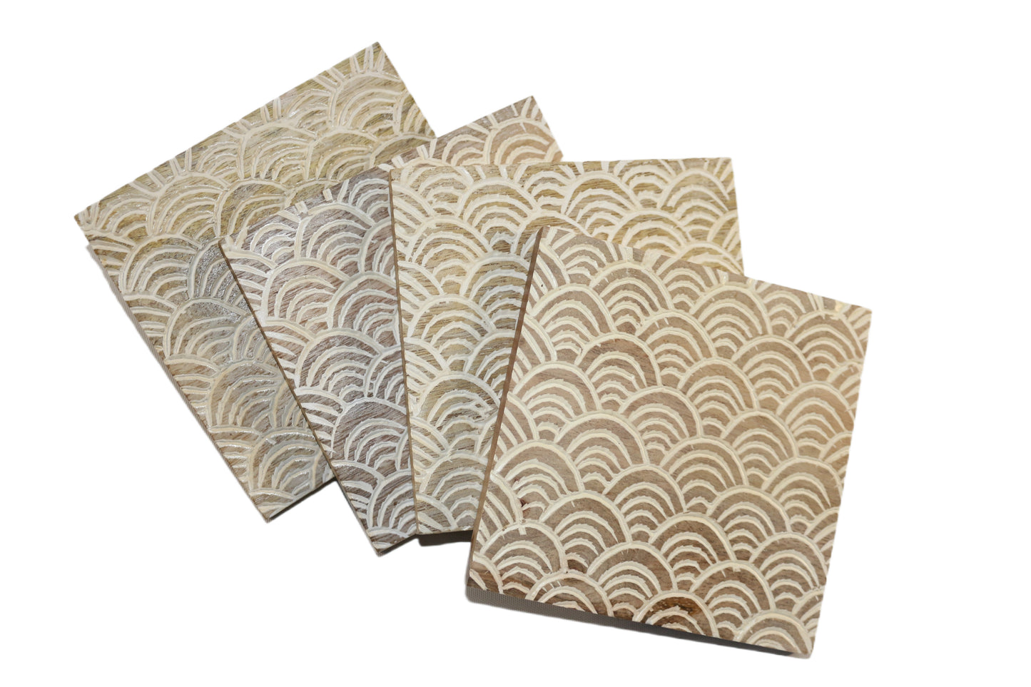 Wooden Coasters Square Set of 4