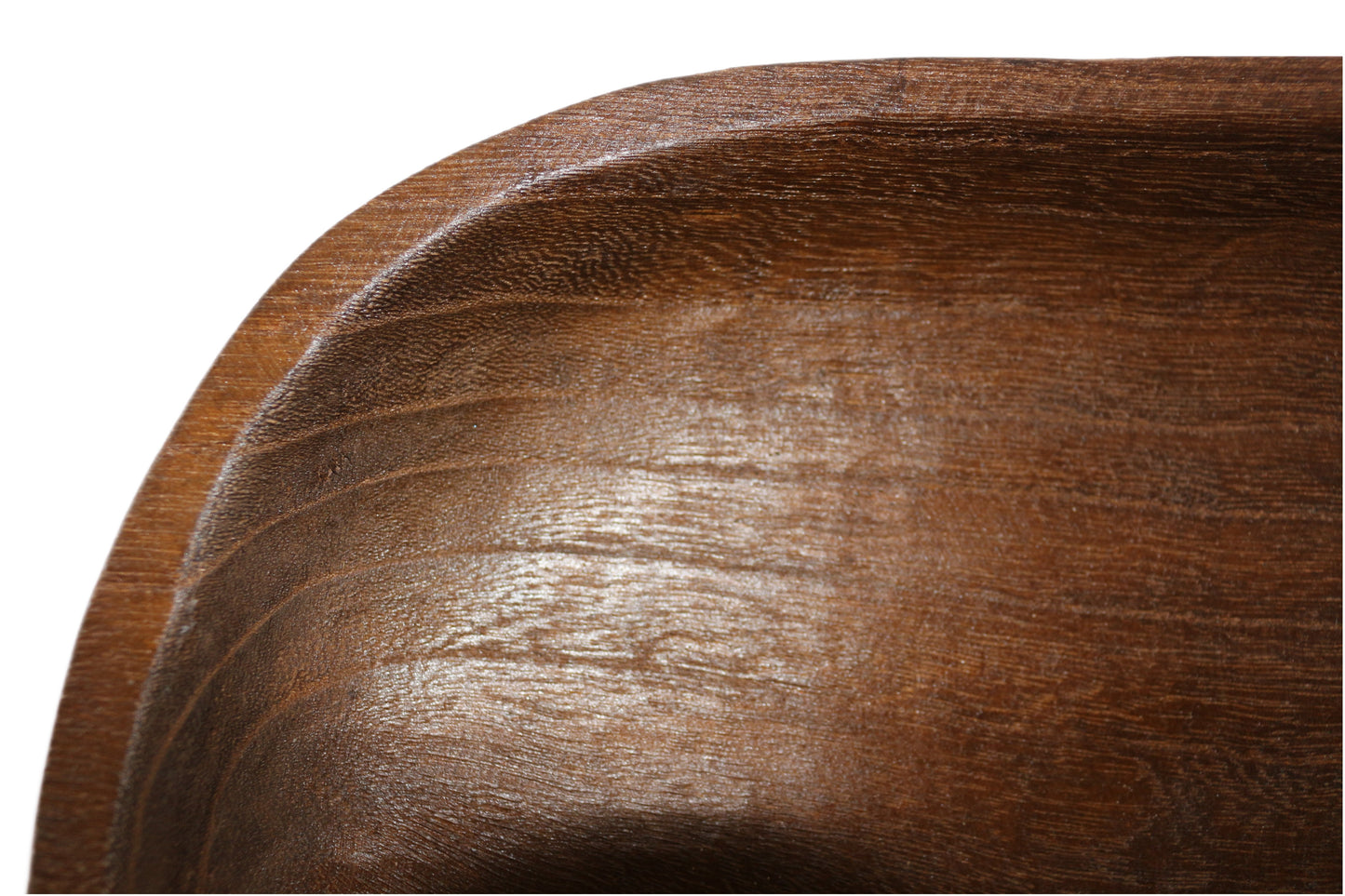 Farmhouse wooden bowl large