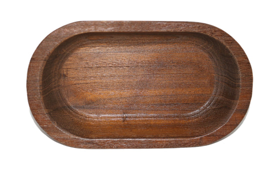 Farmhouse wooden bowl small