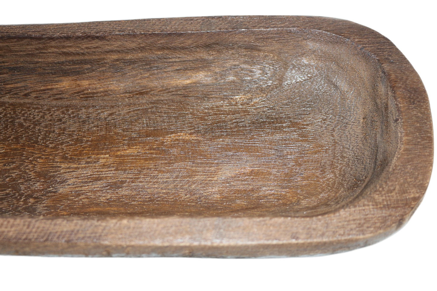 Farmhouse wooden bowl long