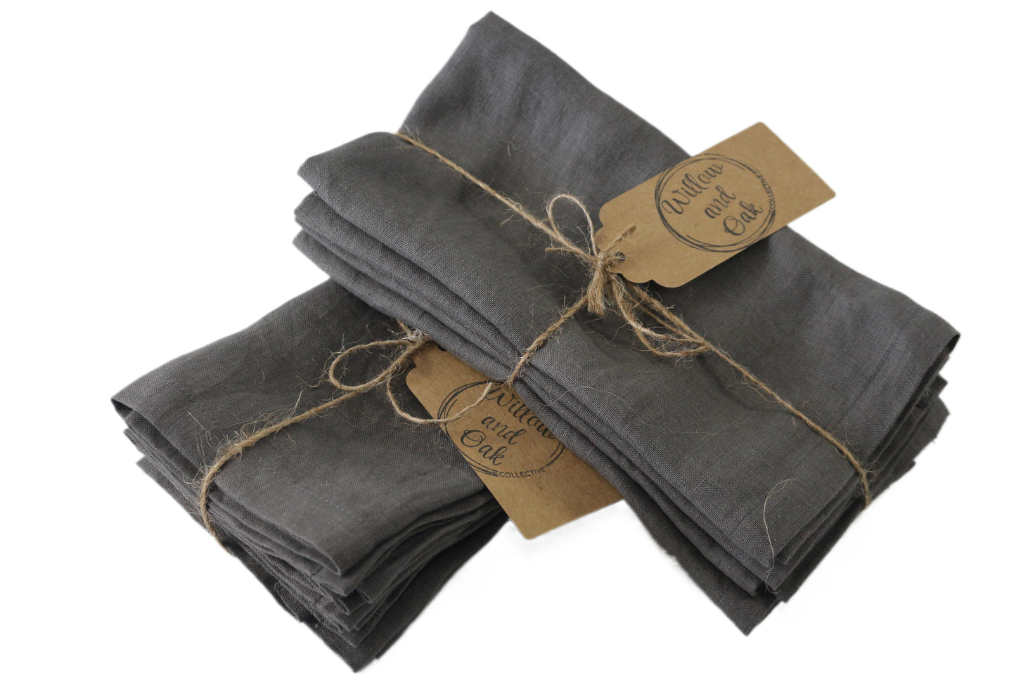 Napkins 100% Linen Dark Grey