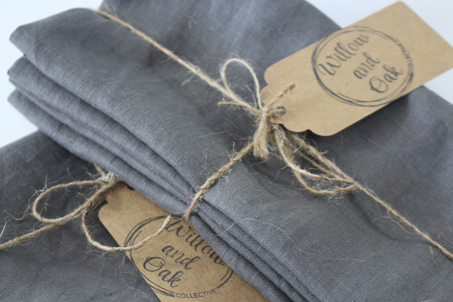 Napkins 100% Linen Dark Grey