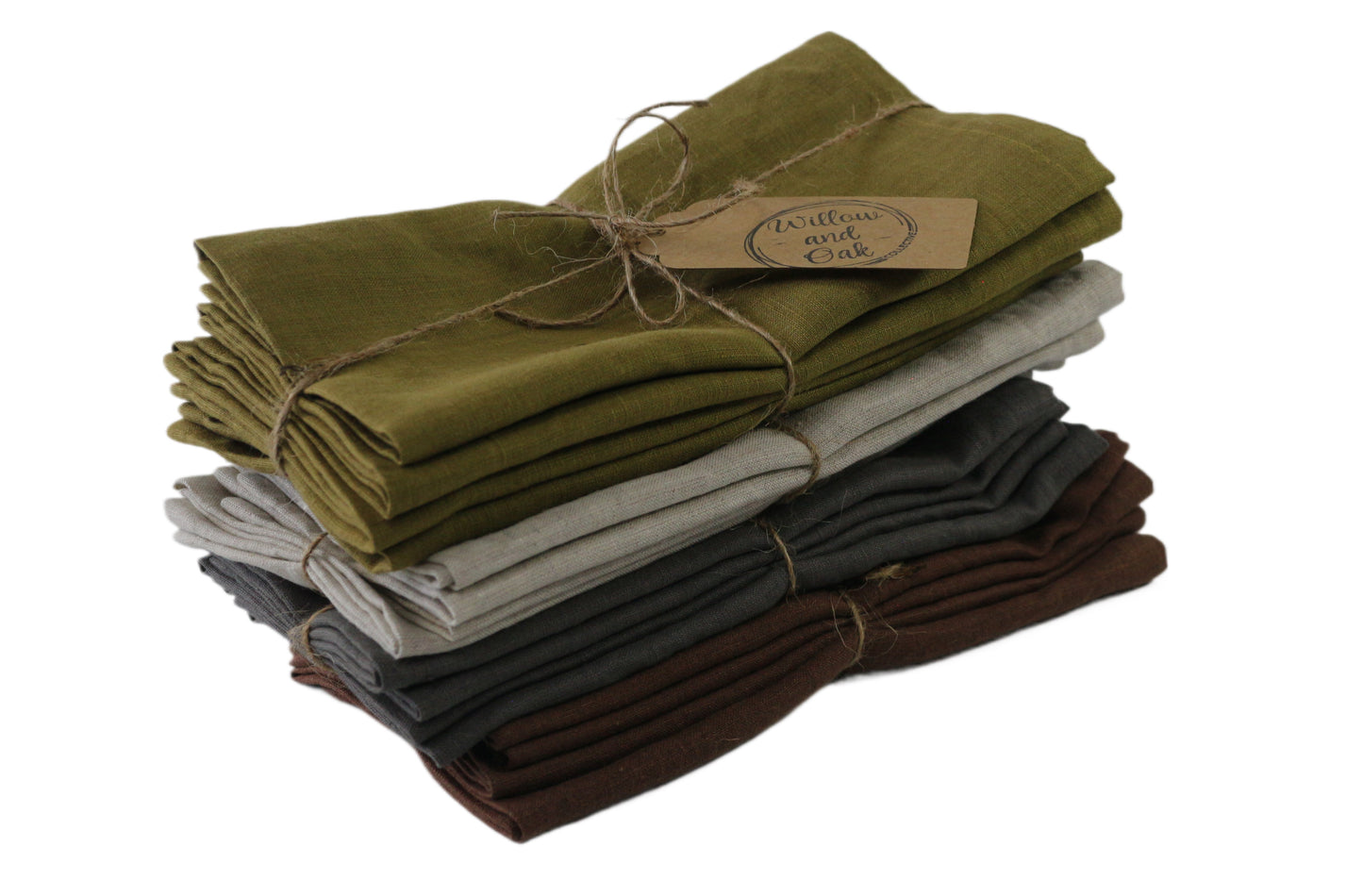 Napkins 100% Linen Dark Grey