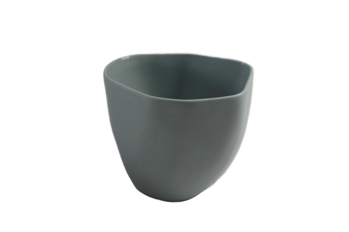 Flax tea cup. Charcoal