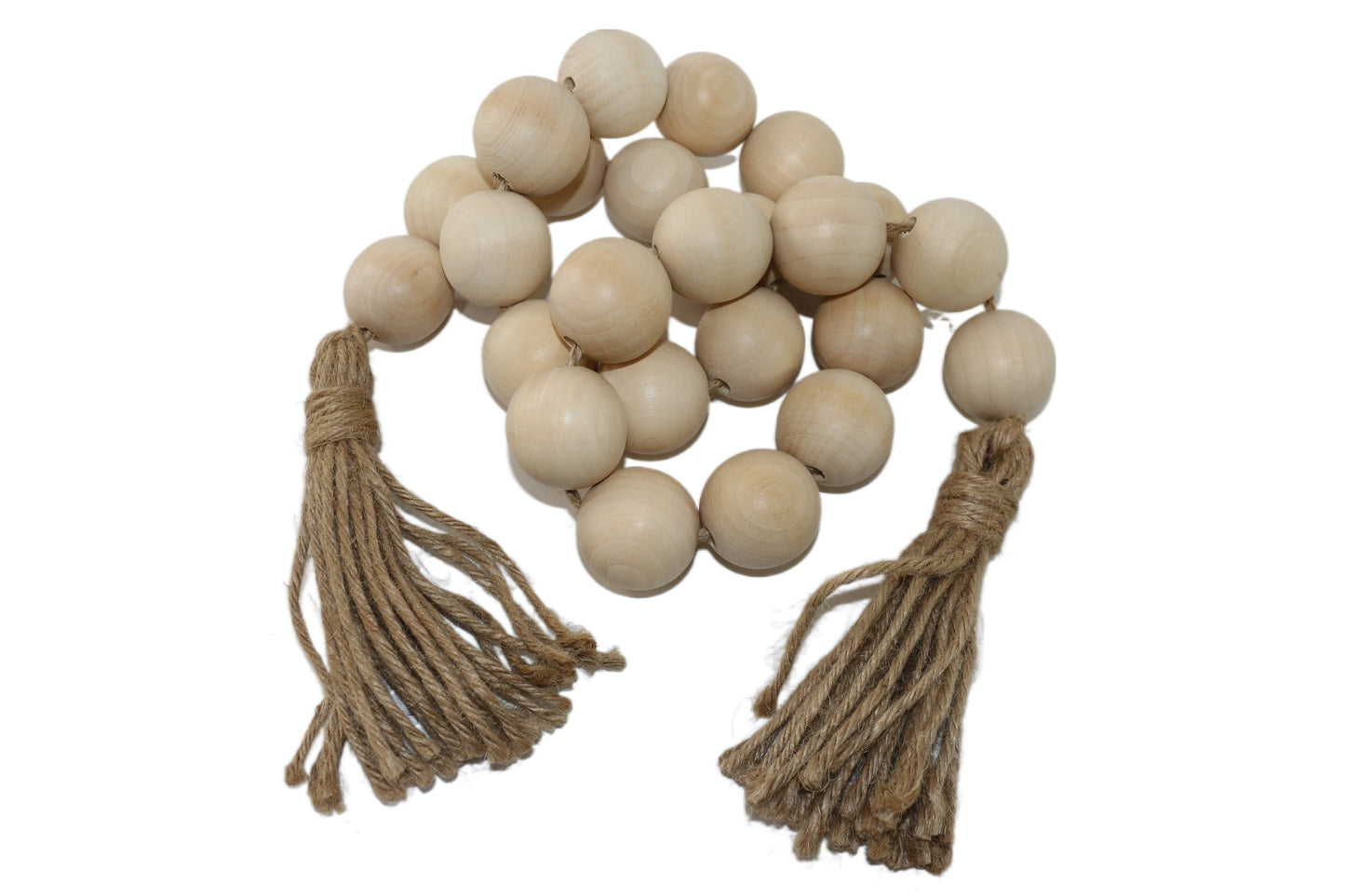 Bead Garland Natural with Tassel