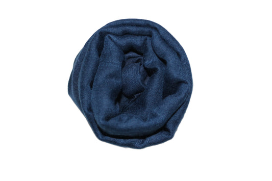 Scarf Blue Cotton/linen blend