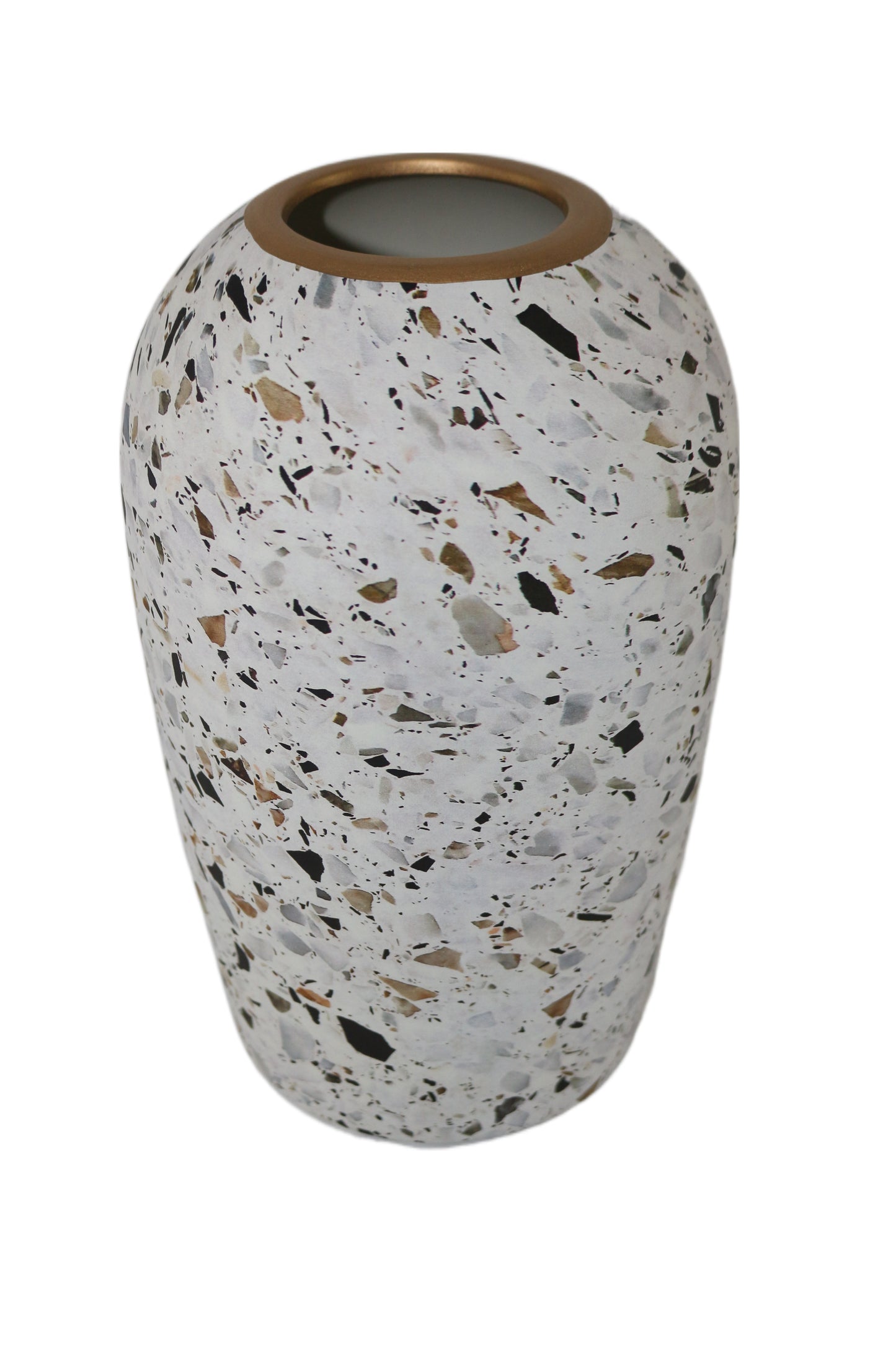 Terrazzo Print Ceramic Vase