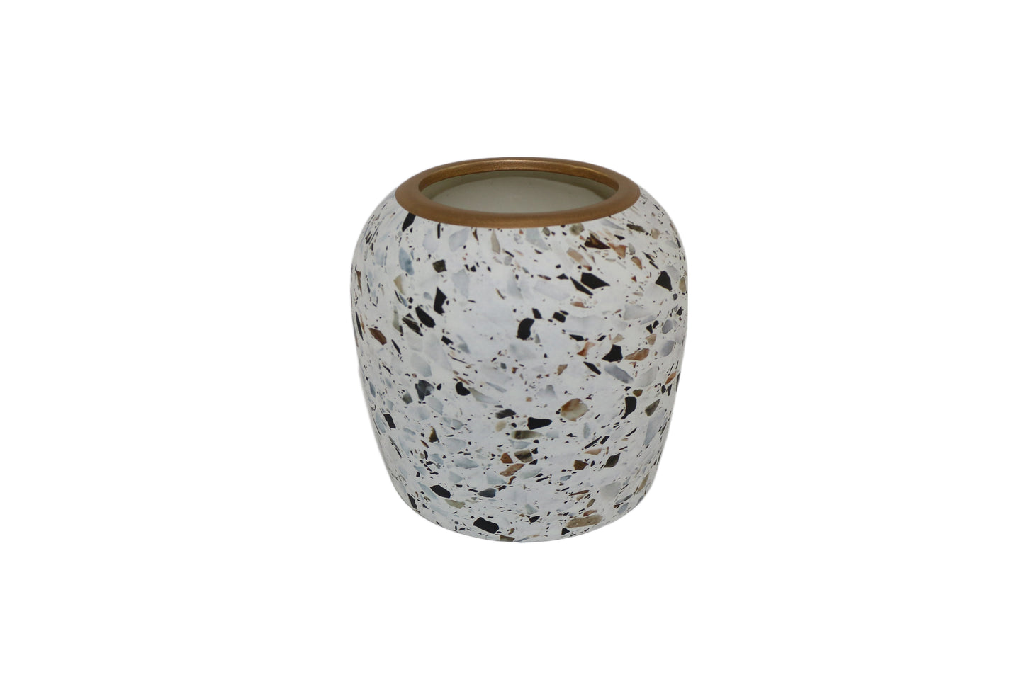 Terrazzo Print Ceramic Vase