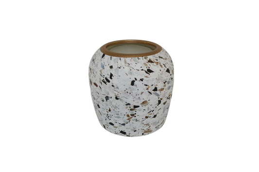 Terrazzo Print Ceramic Vase