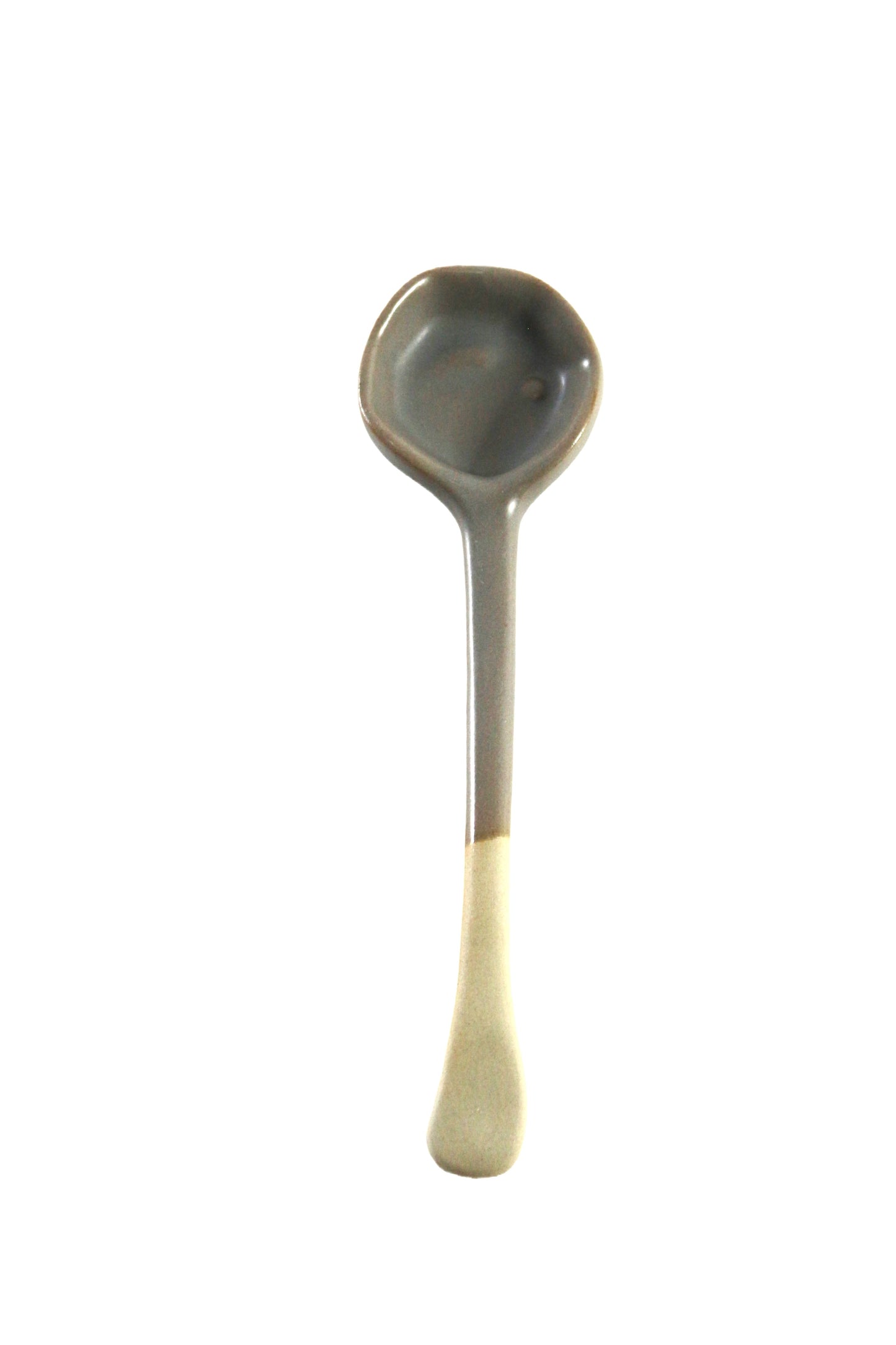 Spoon handmade and hand glazed Grey